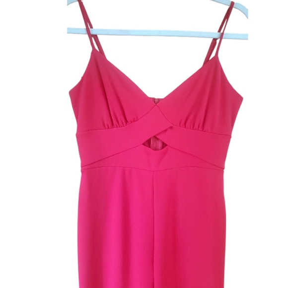 Crystal Sky Red Spaghetti Strap Jumpsuit Size Medium - Picture 5 of 13